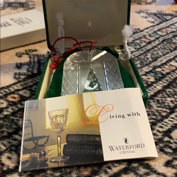 Waterford Crystal Vintage Christmas tree holiday Xmas keepsake ornament 1990 - Picture 3 of 7